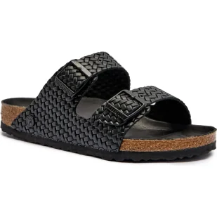 Birkenstock Skórzane klapki Arizona Rivet Logo - Klapki i japonki męskie - miniaturka - grafika 1