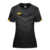 Koszulki sportowe damskie - Koszulka damska Butterfly Shirt Puro Lady Black/Gold M - miniaturka - grafika 1