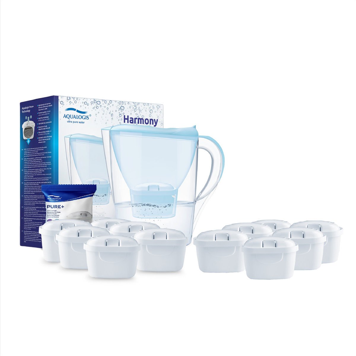 Zestaw Aqualogis Harmony Jasno Niebieski, 11+1 Filtry
