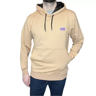 Bluza męska beżowa AIR kangurka M - Bluzy męskie - miniaturka - grafika 1