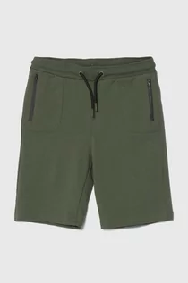 Spodnie i spodenki dla chłopców - zippy szorty dziecięce kolor zielony regulowana talia - Zippy - grafika 1