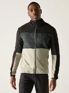 Odzież trekkingowa męska - Regatta Kurtka polarowa "Elram" w kolorze czarnym - miniaturka - grafika 1