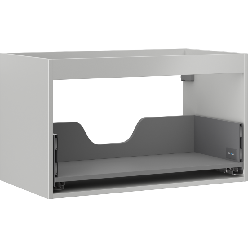 Mexen Box-A korpus szafki podumywalkowej 80 cm, 1 szuflada, szary mat - 91AX0-0800-470-1-62