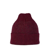 Czapki damskie - Czapka zimowa BUFF MERINO SUMMIT BEANIE 132339.653.10.00 – Bordowy - miniaturka - grafika 1