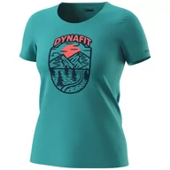 Koszulki sportowe damskie - Koszulka damska Dynafit Graphic Co W S/S Tee Rozmiar: L / Kolor: niebieski/pomarańczowy - miniaturka - grafika 1
