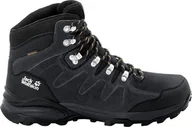 Buty trekkingowe męskie - Buty trekkingowe męskie Jack Wolfskin Buty trekkingowe męskie REFUGIO TEXAPORE MID M phantom / burly yellow XT r. 45 (4049841-6357) - miniaturka - grafika 1