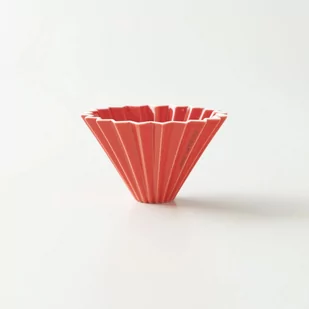 ORIGAMI Ceramiczny Origami Dripper S Czerwony 99300240 - Zaparzacze i kawiarki - miniaturka - grafika 2