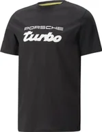 Koszulki męskie - Puma PORSCHE TURBO Legacy Logo Tee - Koszulka męska bawełniana czarna 538236-01 , Rozmiar: XL - miniaturka - grafika 1