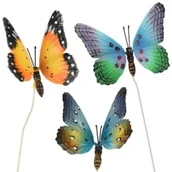 Pozostałe ozdoby ogrodowe - ProGarden Dekoracja ogrodowa do wbicia Motyl 3 szt. - miniaturka - grafika 1