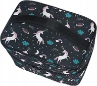 Kosmetyczki, organizery i kuferki - Kosmetyczka Kuferek Damski Organizer Podróżny Saszetka na kosmetyki Unicorn - miniaturka - grafika 1