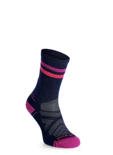 Skarpety merino damskie Smartwool Performance Hike Light Cushion Tube Stripe - deep navy/pink - Skarpetki sportowe męskie - miniaturka - grafika 1
