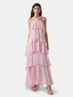 Sukienki - Vero Moda Sukienka wieczorowa Felicia 10295237 Różowy Tight Fit - miniaturka - grafika 1