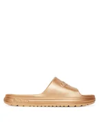 Klapki i japonki damskie - Pepe Jeans Klapki Beach Slidemet PLS70165 Złoty - miniaturka - grafika 1