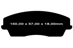 Klocki hamulcowe przednie do tarcz 320mm EBC Ultimax2 Dodge Magnum - Klocki hamulcowe - miniaturka - grafika 6