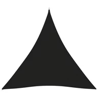Parasole ogrodowe - vidaXL Trójkątny żagiel ogrodowy, tkanina Oxford, 3x3x3 m, czarny 135775 - miniaturka - grafika 1