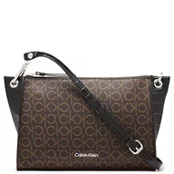 Torebki damskie - Calvin Klein Damski plecak Millie Novelty Reyna Crossbody, Brązowy/khaki/czarne logo, One Size - miniaturka - grafika 1