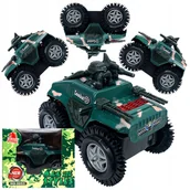 Zabawki zdalnie sterowane - Autko na baterie przewrotka kopyrtek jeżdżące przewracające się czołg auto. - miniaturka - grafika 1