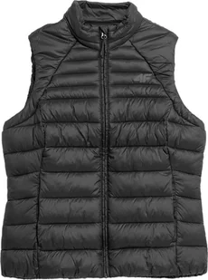 Kamizelka pikowana damska 4F AW23TVESF072 - czarna S - Moda i Uroda OUTLET - miniaturka - grafika 1