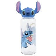 Butelki dla niemowląt - Disney Stitch - Butelka 560 ml z zakrętką 3D z kolekcji Flowers - miniaturka - grafika 1