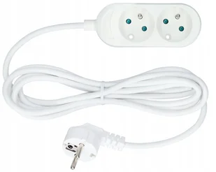 Plastrol Listwa zasilająca 2gn, 10A,3 m, biały PS-270/3,0 (PS-270/3,0 BIAŁY) - Listwy zasilające - miniaturka - grafika 2