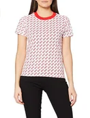 Koszulki i topy damskie - DAMSKI T-SHIRT WRANGLER SS AOP TEE FLAME RED W7ZD-D3-R06 112132197 - Wrangler - miniaturka - grafika 1