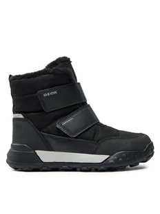 Geox Śniegowce J Trekkyup Boy B Abx J46MBF 0FU50 C9999 S Czarny - Buty dla chłopców - miniaturka - grafika 1