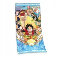 Okrycia kąpielowe dla dzieci - DUŻY RĘCZNIK PLAŻOWY KĄPIELOWY ONE PIECE LUFFY 75x150 MANGA ANIME - miniaturka - grafika 1