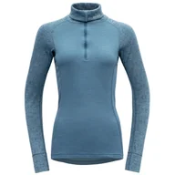 Koszulki sportowe damskie - Damska koszulka Devold Duo Active Merino 205 Z.Neck Rozmiar: XS / Kolor: jasnoniebieski - miniaturka - grafika 1