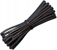 Akcesoria obuwnicze - WOSKOWANE Sznurówki CZARNE Sznurowadła 100 cm CIENKIE Okrągłe Fi 2 mm G9-34 - miniaturka - grafika 1
