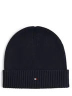 Czapki męskie - Tommy Hilfiger - Czapka męska z dodatkiem kaszmiru, niebieski - miniaturka - grafika 1