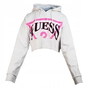 Bluzy damskie - Biała Bluza Damska Logo Rozmiar L *Guess* - miniaturka - grafika 1