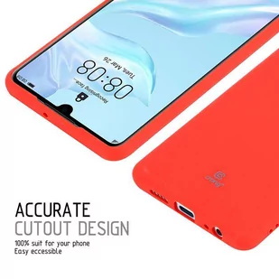 Crong Soft Skin Cover - Etui Huawei P30 (czerwony) - Etui i futerały do telefonów - miniaturka - grafika 7