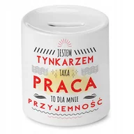 Skarbonki - Skarbonka Dla Tynkarza na Urodziny na Prezent z Nadrukiem ze Zdjęciem + Opakowanie na prezent (wzór 03) - miniaturka - grafika 1