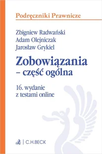 Zobowiązania - część ogólna z testami online - E-booki - prawo - miniaturka - grafika 1