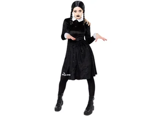 Kostium Wednesday Addams dla kobiety - Stroje karnawałowe - miniaturka - grafika 1