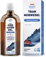 Witaminy i minerały - Osavi - Tran Norweski, 1000mg Omega 3, Naturalny Smak, 250 ml - miniaturka - grafika 1