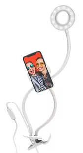Zestaw do vlogowania 3-calowa lampa pierścieniowa z pilotem - Digipower - Selfie stick - miniaturka - grafika 1