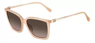 Okulary przeciwsłoneczne - Jimmy Choo TOTTA/G/S Okulary Przeciwsłoneczne Nude/Brown Shaded 56/17/145 donna - miniaturka - grafika 1