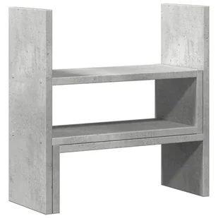 vidaXL Organizer na biurko, regulowany, szarość betonu, 40x17x41 cm - Akcesoria na biurko - miniaturka - grafika 1