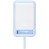 Powerbanki - Powerbank USAMS XM Series CD219 10000mAh Magnetic Wireless niebieski - miniaturka - grafika 1