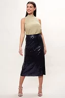 Kamizelki damskie - Louche Damska kamizelka Krisa Fashion, Złoty, 38 PL - miniaturka - grafika 1