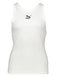 Puma Top funkcyjny "C- PMA Classics RB CTN" w kolorze białym - Koszulki i topy damskie - miniaturka - grafika 1