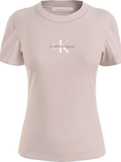 Koszulki i topy damskie - Calvin Klein Koszulka w kolorze jasnoróżowym - grafika 1