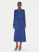 Sukienki - Fracomina Sukienka koszulowa FS25SD3002W413N8 Niebieski Regular Fit - miniaturka - grafika 1