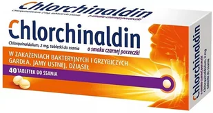 Valeant Chlorchinaldin 2 mg o smaku czarnej porzeczki, 40 tabl. - Przeziębienie i grypa Valeant Chlorchinaldin 2 mg o smaku czarnej porzeczki, 40 tabl. - Przeziębienie i grypa - miniaturka - grafika 1