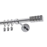 Karnisze - Karnisz DECASTYL Dion z kółkami pojedynczy 200 cm Chrom - miniaturka - grafika 1