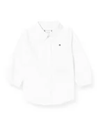 Koszulki dla dziewczynek - Tommy Hilfiger Masywna koszulka dziewczęca L/S bluzki, biały, 86 - miniaturka - grafika 1