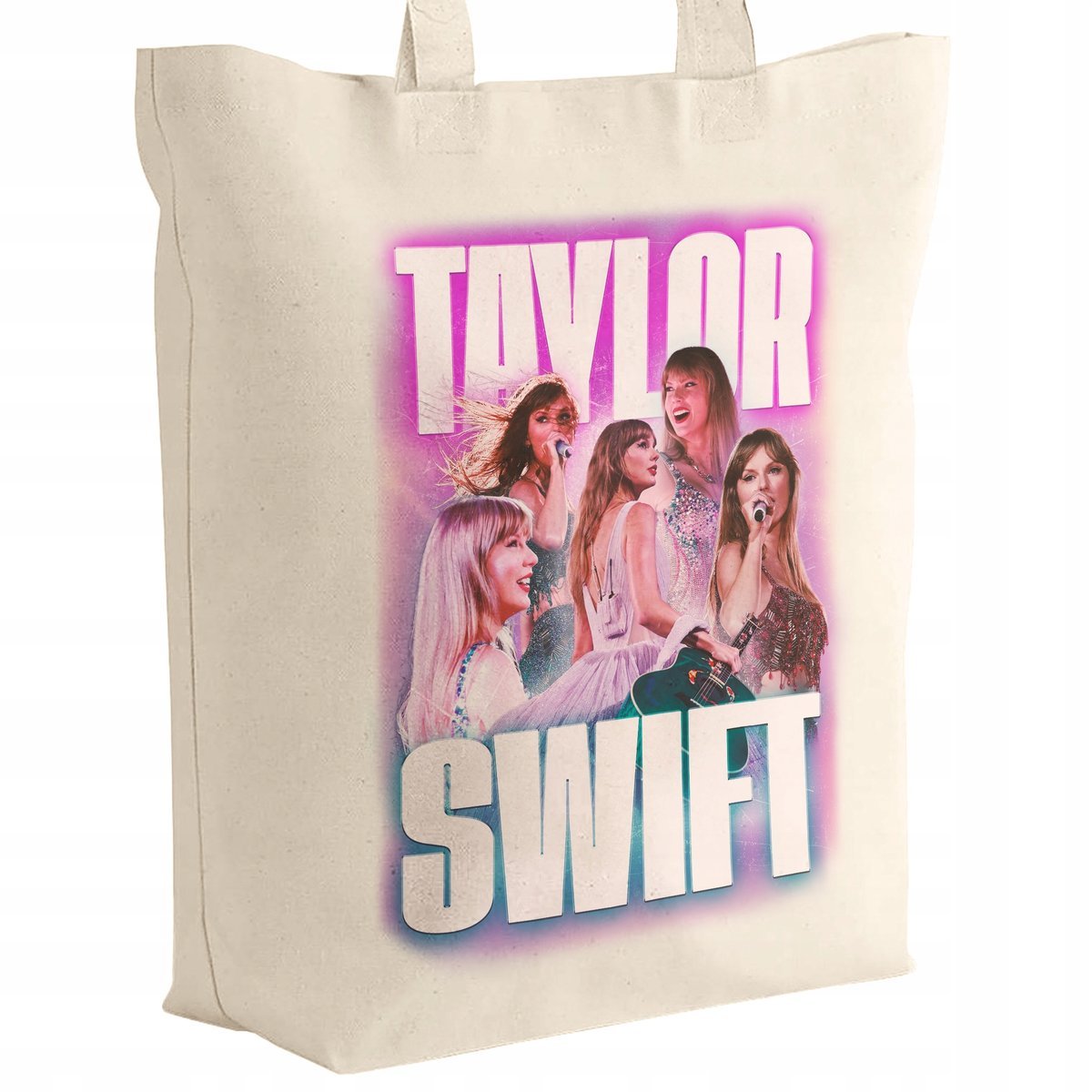 Torba bawełniana z dnem na zakupy 42x38 Taylor Swift Dla Fanów