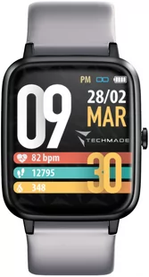 Techmade Move Szary - Smartwatch - miniaturka - grafika 1