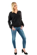 Swetry damskie - ICHI Damski sweter Ihkamara V Ls, 194008/Black, M - miniaturka - grafika 1
